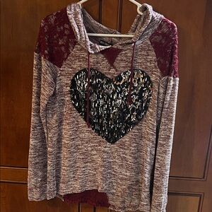 Miss Chievous Maroon Knit Sweater